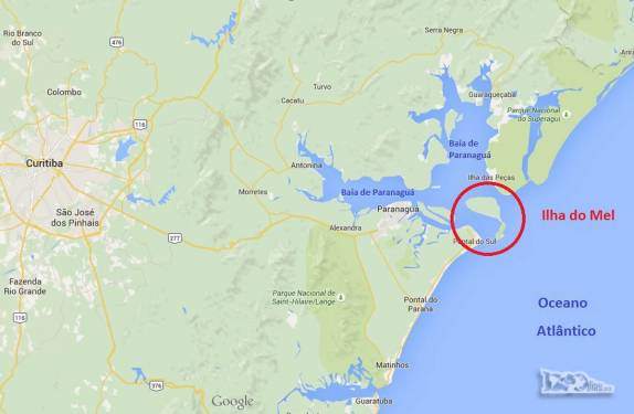 A Ilha do Mel fica na entrada da Baía de Paranaguá, no litoral do Paraná. a menos de 100 km da capital Curitiba. Para chegar até lá, só de barco, a partir de Pontal do Sul ou de Paranaguá